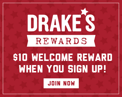 Drake's Rewards. $10 Welcome reward when you sign up! Join now!
