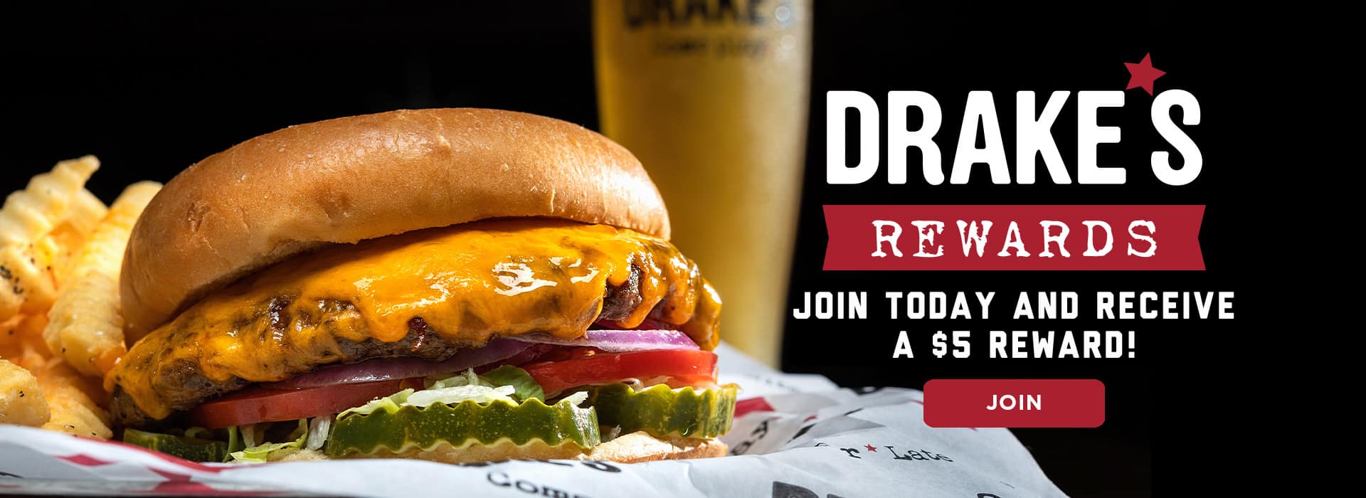 Drake's Rewards - Join today and receive a $5 reward! Click or tap here to join!
