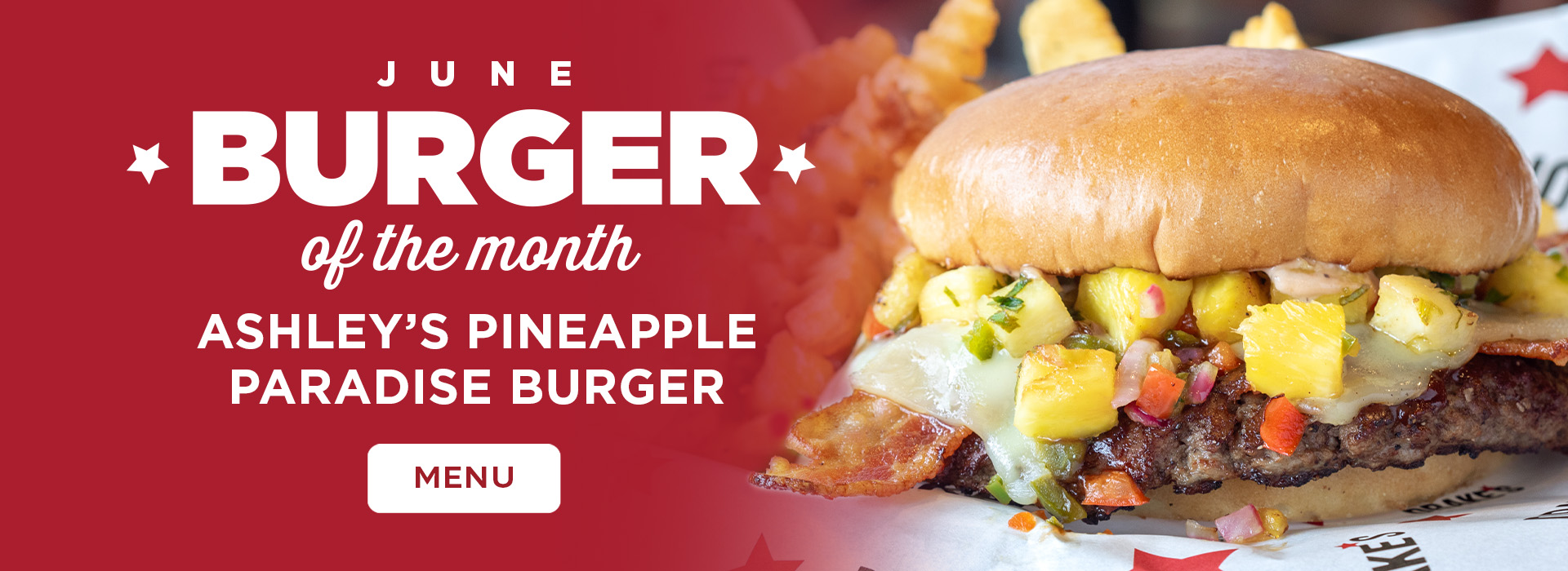 Click or tap here to see our burger of the month special!