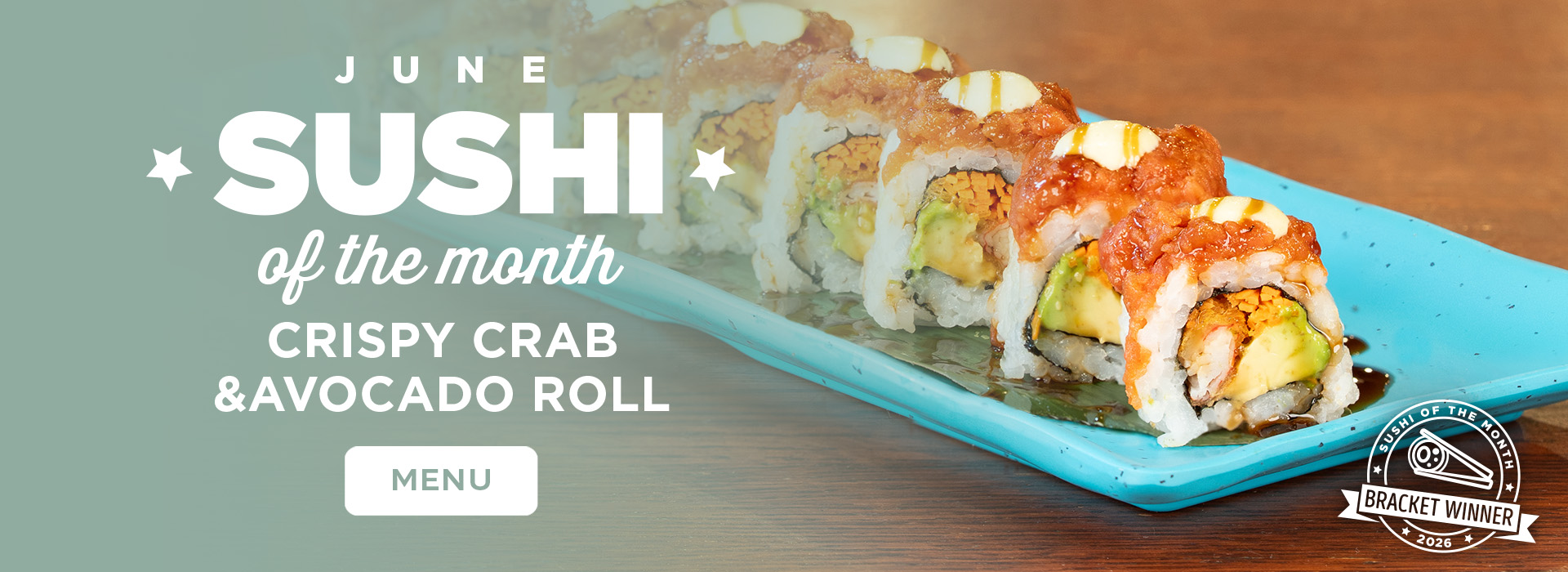 Click or tap here to view our sushi of the month!